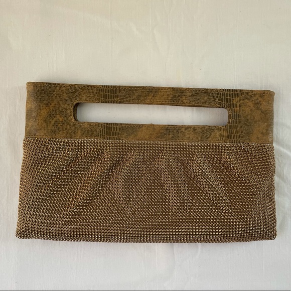 BCBG MAXAZARIA Bronze Clutch.   OBO - Picture 4 of 4